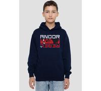 Star Wars Andor Rebel Spy Youth Kids Pull-Over Hoodie, Navy Disney Navy 12-13 Years