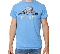 STAR WARS at-at Not Today Humor Funny Hoth Adult Graphic T-Shirt, Light Heather Blue, XXL