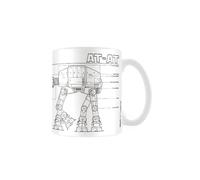 Star Wars At-At Sketch Mug In White White One Size