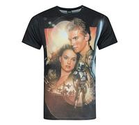 Star Wars Attack of The Clones Sublimation Men's T-Shirt White