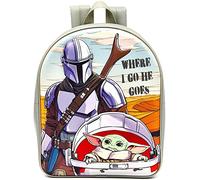 Star Wars Baby Yoda Character Licensed 3D Eva Backpack School Bag, M