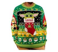 Star Wars Baby Yoda Christmas Jumper Gift for Men or Women (Size: XS)