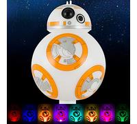 Star Wars BB-8 LED Night Light, Color Changing, Collector’s Edition, Dusk-to-Dawn Sensor, Plug-in, Disney, Galaxy, Ideal for Bedroom, Bathroom, Nursery, Hallway, 43429