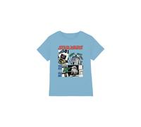 Star Wars Beep Boop R2D2 Kids T-Shirt Light Blue | Size: 3-4 Years Star Wars Light Blue 3-4 Years