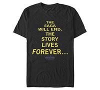 STAR WARS Big & Tall Rise of Skywalker Long Live Men's Tops Short Sleeve Tee Shirt, Black, L Big Tall