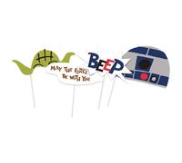 Star Wars Birthday Photobooth Props (Pack Of 6) Multi One Size