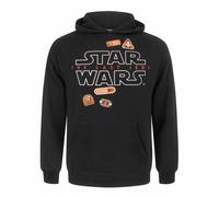 Vanilla Underground Star Wars The Last Jedi Badges Men's Hoodie Black