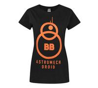 Star Wars Black Bb-8 Short Sleeved T-Shirt Womens