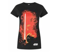 Star Wars Black Darth Vader Short Sleeved T-Shirt Womens