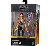 Star Wars Black Series 6 Inch Deluxe Action Figure, Phantom Menace, Jar Jar Binks, Star Wars 2021 The Black Series 6 inch Deluxe Action Figure JAR JAR BINKS Movie Hasbro Episode 1 EP1 Jar Jar