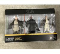 Hasbro Star Wars The Black Series Qui-Gon Jinn, Darth Maul, Obi-Wan Kenobi Star Wars: The Phantom Menace 6 Inch Action Figures