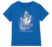 Star Wars Blast Off R2D2 Unisex Kids T Shirt, Royal, 9-10 Years