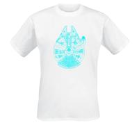Star Wars Blue Falcon T-Shirt white XXL