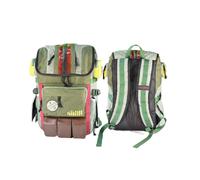 Star Wars Boba Fett Armor Backpack - Large 20-35L Capacity, Durable Polyester/PU, Weather-Resistant, Green, 48x33x20cm