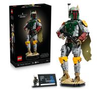 LEGO Star Wars 75455 Boba Fett Figure - Model Kit for Adults incl. Beskar Armour, Blaster & Bounty Hunter Minifigure - Shelf or Desk Decor - Gift for Return of the Jedi Fans