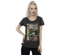 Star Wars Womens/Ladies Boba Fett Comic Cotton T-Shirt - Light Graphite - Light Graphite - XS