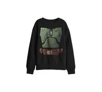 Star Wars Boba Fett Costume Kids Sweatshirt, Black | Size: 7-8 Years Star Wars Black 7-8 Years
