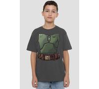 Star Wars Boba Fett Costume Kids T-Shirt Charcoal
