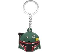 Star Wars Boba Fett Icon Ball Keychain, Green, Red, One Size, Green, Red, One Size