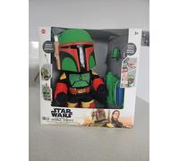 Star Wars Boba Fett Voice Cloner Interactive Plush Figure Rocket Launcher 30cm