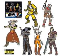 Star Wars Bounty Hunters Enamel Pin 6-Pack - Entertainment Earth Exclusive, Gray