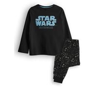 Star Wars Boys Black Foil Print Long Sleeve Long Leg Pyjama Set [dis] - 5-6 Years