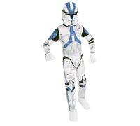 Star Wars Boys Clone Trooper Costume (White/Blue) - Size Large