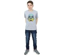 Star Wars Boy's Command Stormtrooper Hawaiian T-Shirt in Grey | Size: 7-8 Years Star Wars Grey 7-8 Years