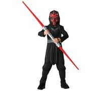 (L, Black/Red) Star Wars Boys Darth Maul Costume