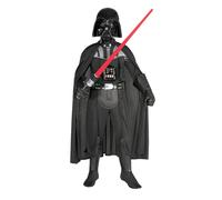(S, Black) Star Wars Boys Deluxe Darth Vader Costume