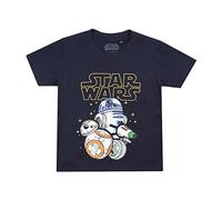 Star Wars Boys Droid Group T-Shirt, Navy, 7-8 Years