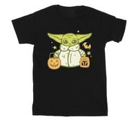 Star Wars Boy's Grogu Cotton T-Shirt in Black | Size: 9 Years Star Wars Black 9 Years