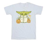 Star Wars Boy's Grogu Cotton T-Shirt in White | Size: 7-8 Years Star Wars White 7-8 Years