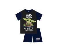 Star Wars Boy's Grogu Short Sleeve Pyjamas in Blue | Size: 10-11 Years Star Wars Blue 10-11 Years