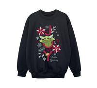 Star Wars Boy's Joy To The Galaxy Sweatshirt in Black | Size: 12-13 Years Star Wars Black 12-13 Years