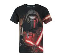 Star Wars Boy's Kylo Ren Short Sleeved T-Shirt | Boys Black | Officially Licensed Merch | Size: 3-4 Years Star Wars Black 3-4 Years