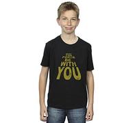 Star Wars Boys May The Force Be with You T-Shirt Black 7-8 Years
