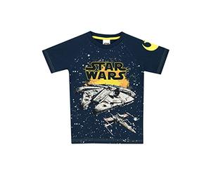 Star Wars Boys Millenium Falcon T-Shirt Age 5 to 6 Years Navy