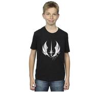 Star Wars Boy's Obi-Wan Kenobi Order Fractured T-Shirt in Black | Size: 12-13 Years Star Wars Black 12-13 Years