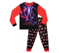 Star Wars Boys Obi Wan Kenobi Pyjamas Long Sleeve Pyjama Set for Kids Red and Black 10-11 Years