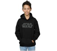 Star Wars Boy's Paisley Logo Hoodie in Black | Size: 7-8 Years Star Wars Black 7-8 Years