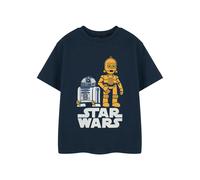 Star Wars Boy's Short Sleeved T-Shirt | Boys Navy | Official Merch in Blue | Size: 9-10 Years Star Wars Blue 9-10 Years