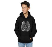 Star Wars Boy's Stormtrooper Scribble Helmet Hoodie in Black | Size: 9 Years Star Wars Black 9 Years