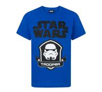 Star Wars Boy's Stormtrooper Short Sleeved T-Shirt | Boys Blue | Official | Size: 3-4 Years Star Wars Blue 3-4 Years