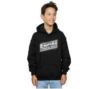 Star Wars Boy's The Empire Strikes Back Logo Hoodie in Black | Size: 7-8 Years Star Wars Black 7-8 Years