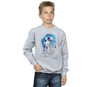 Star Wars Boys The Last Jedi R2-D2 Brushed Sweatshirt 5-6 Years Sport Grey