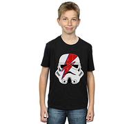 Star Wars Boys The Last Jedi Stormtrooper Red Cubist Helmet T-Shirt 12-13 Years Black