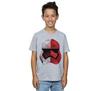 Star Wars Boys The Last Jedi Stormtrooper Red Cubist Helmet T-Shirt 9-11 Years Sport Grey