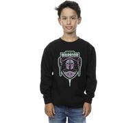 Star Wars Boy's The Mandalorian Fierce Warrior Patch Sweatshirt in Black | Size: 3-4 Years Star Wars Black 3-4 Years