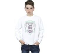 Star Wars Boy's The Mandalorian Fierce Warrior Patch Sweatshirt in White | Size: 7-8 Years Star Wars White 7-8 Years
